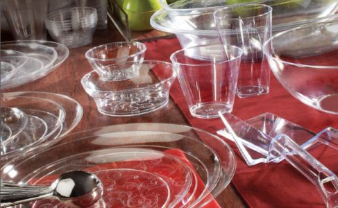 Clear Plastic Dinnerware